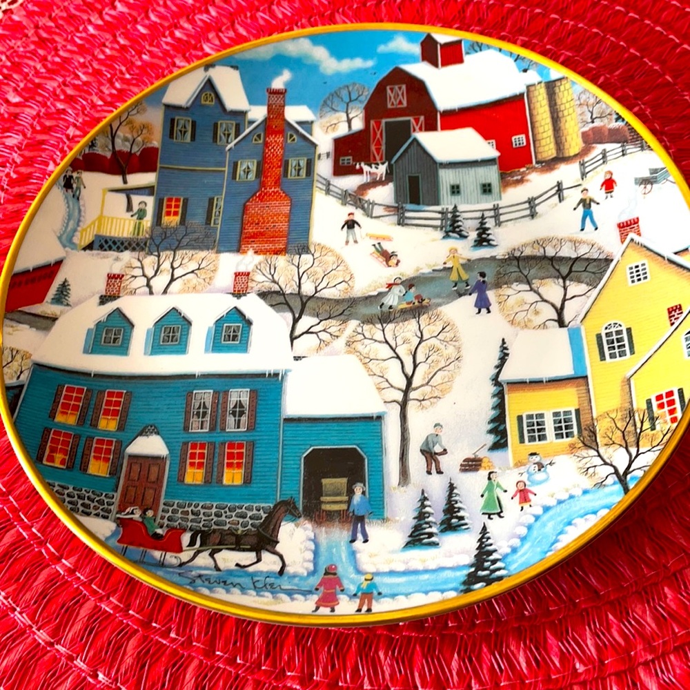 VINTAGE PLATE. WINTER’S EVE 1992